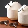 2PCS Professional Coconut Opener Stainless Steel Coconut Shell Remover Coconut Hole Maker  Kitchen
