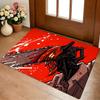C-Chainsaw Man Fußmatte Gemütliche Flanell Weiche Dicke Rutschfeste Matte für Wohnzimmer Schlafzimmer Küche Dekor Teppiche
