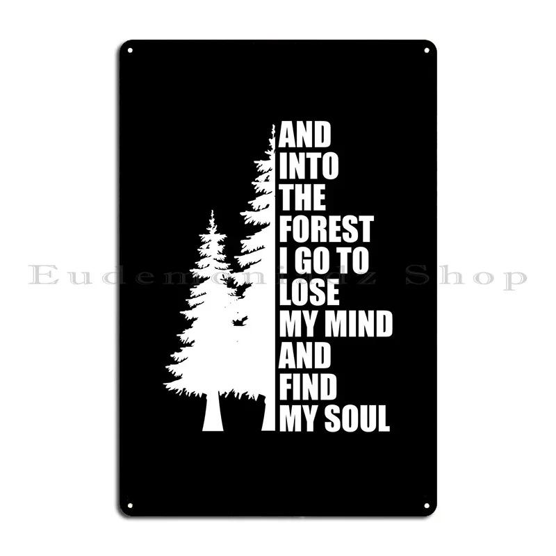 Forest Metal Sign Bar Garage Printing Custom Garage Decoration Tin Sign Poster 20x30cm(7.8x11.8inch)