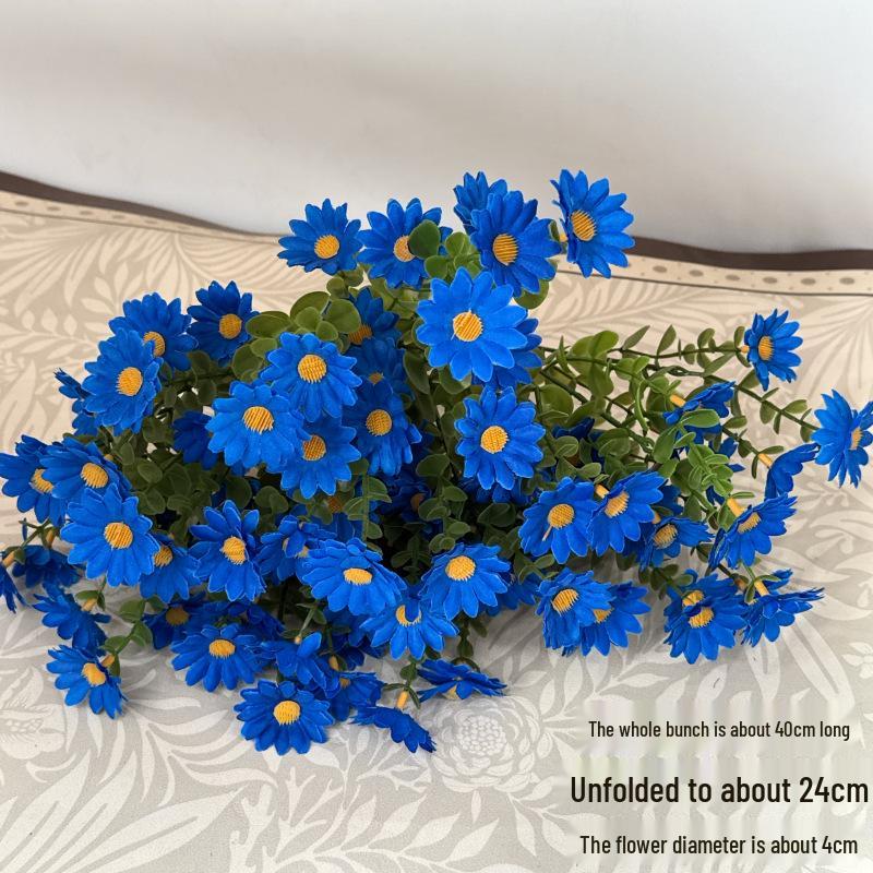 Einzelstiel Seiden-Gänseblümchen-Rosenstrauß für pastorale Dekoration
