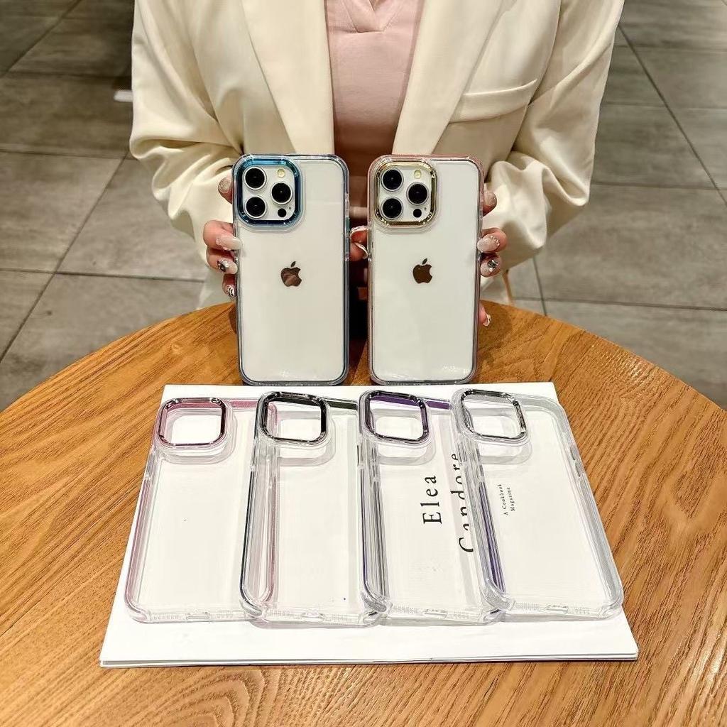 Luxury Sparkling Transparent Phone Case for IPhone 17 16 15 14 13 12 11 Pro Max 17 Air Shock Protection Cover