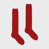 [2EA 1SET] BASIC KNEE HIGH SOCKS_RED