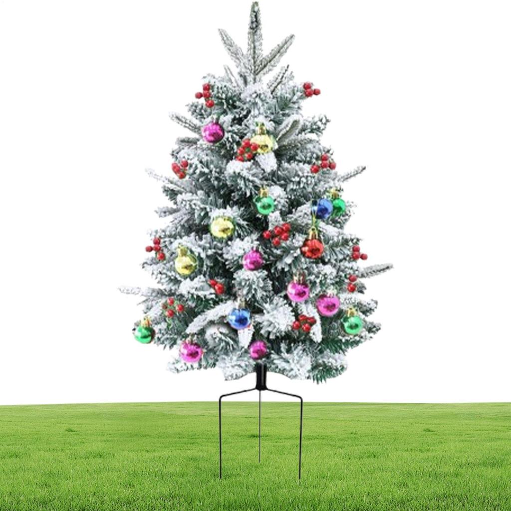 Artificial Christmas Tree 29.5 Inch Decor Filler Pre-Lit Christmas Tree For Pathway Porch Yard Carnival Party Apartment Mothers