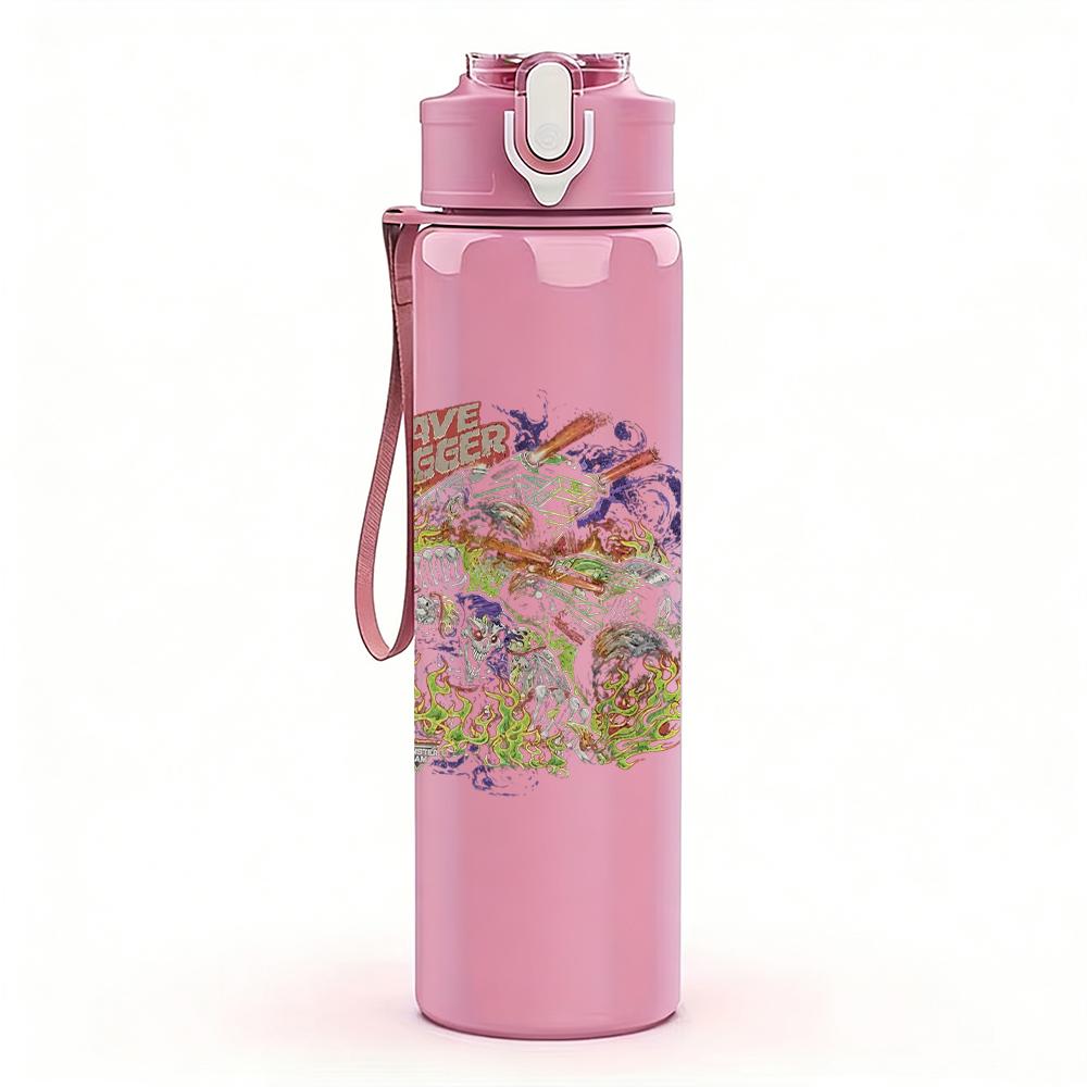 1PC Colorful Floral Swirl Abstract Retro Print 750ml Portable Sports Water Bottle Leakproof Gym Outdoor Travel Drink Cup