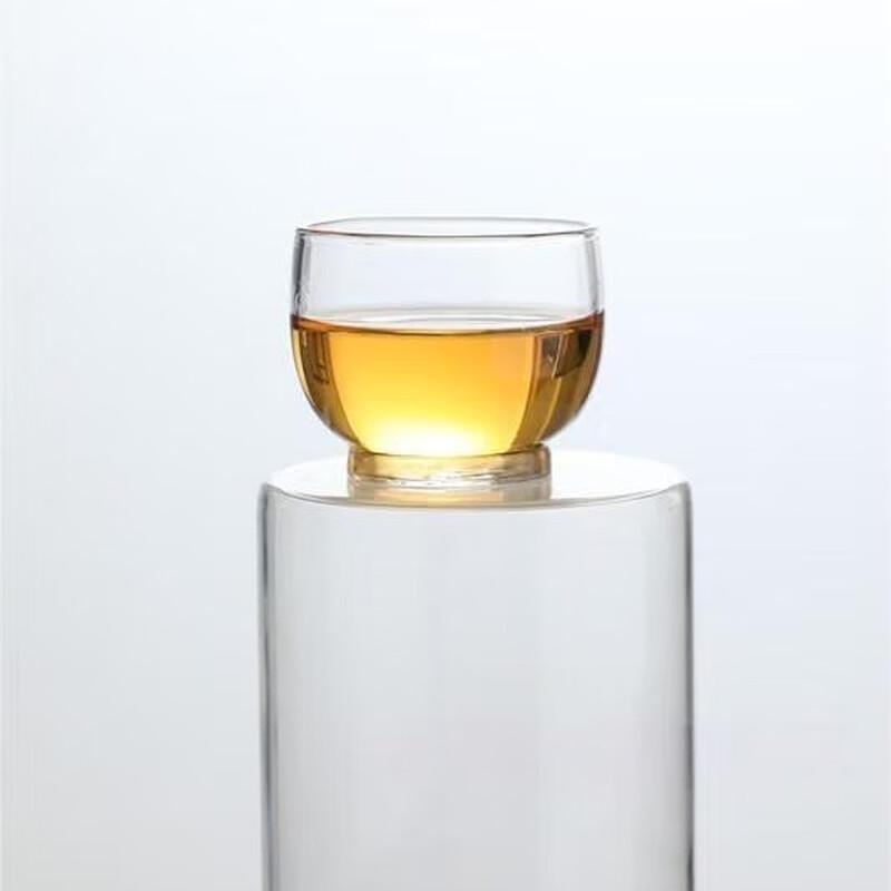 Genomskinlig Tekanna i Högborosilikatglas med Trähantag