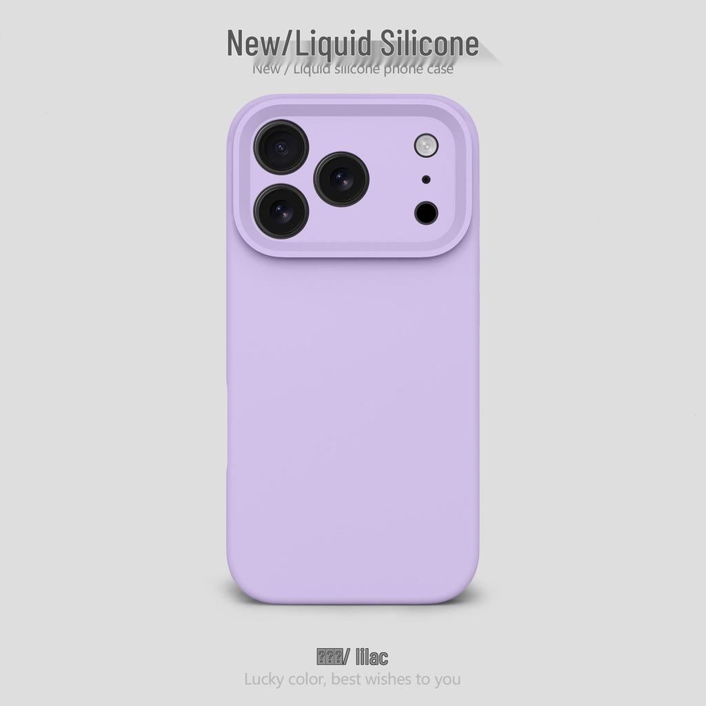 Flüssiges Silikon Airbag Sturzsichere Handyhülle für Apple 17Promax - Einfarbig, Feine Lochdesign für Frauen