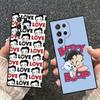 B-Bettys B-Boops Girl Soft Phone Case for Samsung Galaxy S26 S25 Edge S24 Ultra S23 Plus S22 S21 FE S20 Black Cover Back Shell