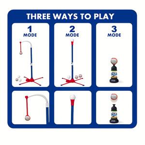 1 Ensemble Tee de Baseball 2-en-1 pour Enfants, Jouet d'Entraînement de T-Ball en Plastique Réglable pour Jouer en Plein Air