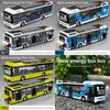 Energy Saving Alloy Bus Toy Model With Lights And Sound For Kids Collectors