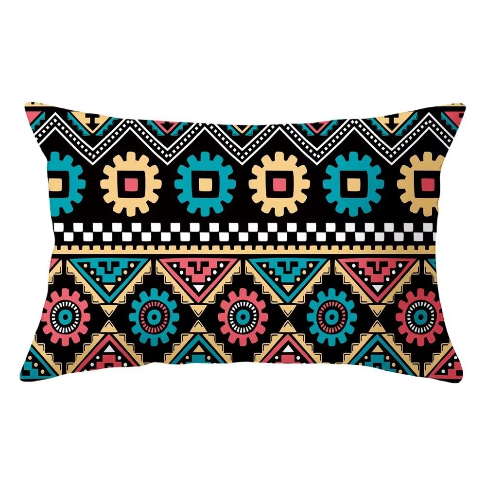 30X50 Bohemian Ethnic Style Pattern Print Decoration Living Room Back Home Polyester Rectangular Pillowcase Sofa Cushion