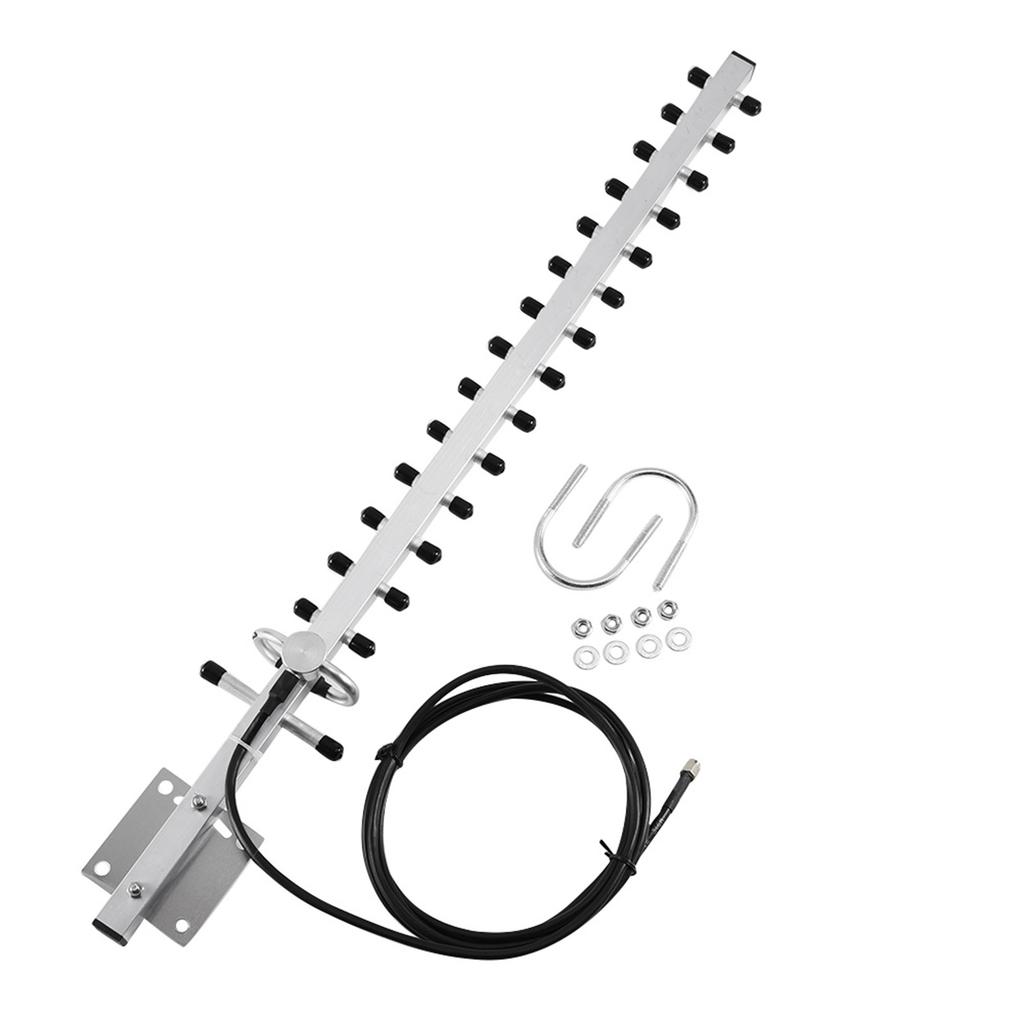 RPSMA Connector 2.4GHz 25dBi Directional Wireless Antenna WiFi Router Outdoor 2M Cable