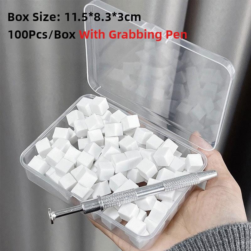 50/150pcs Sponge Gradient Nail Art Stamper Tools Gel Polish Gradient Sponge Brush Glitter Powder Dotting Pen For Manicure Tools