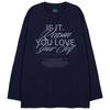 ASTRAL PROJECTION Reason Oversized Long Sleeve T-Shirt_Navy