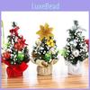 20cm Mini Christmas Tree Decorative Ornament In Elegant Gold Red Silver And Green Colors Ideal For Festive Holiday Decor