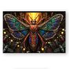 1pc Wall Tapestry Vibrant Moth Tapestry with Firefly Scene - Boho Chic Wall Art Decor