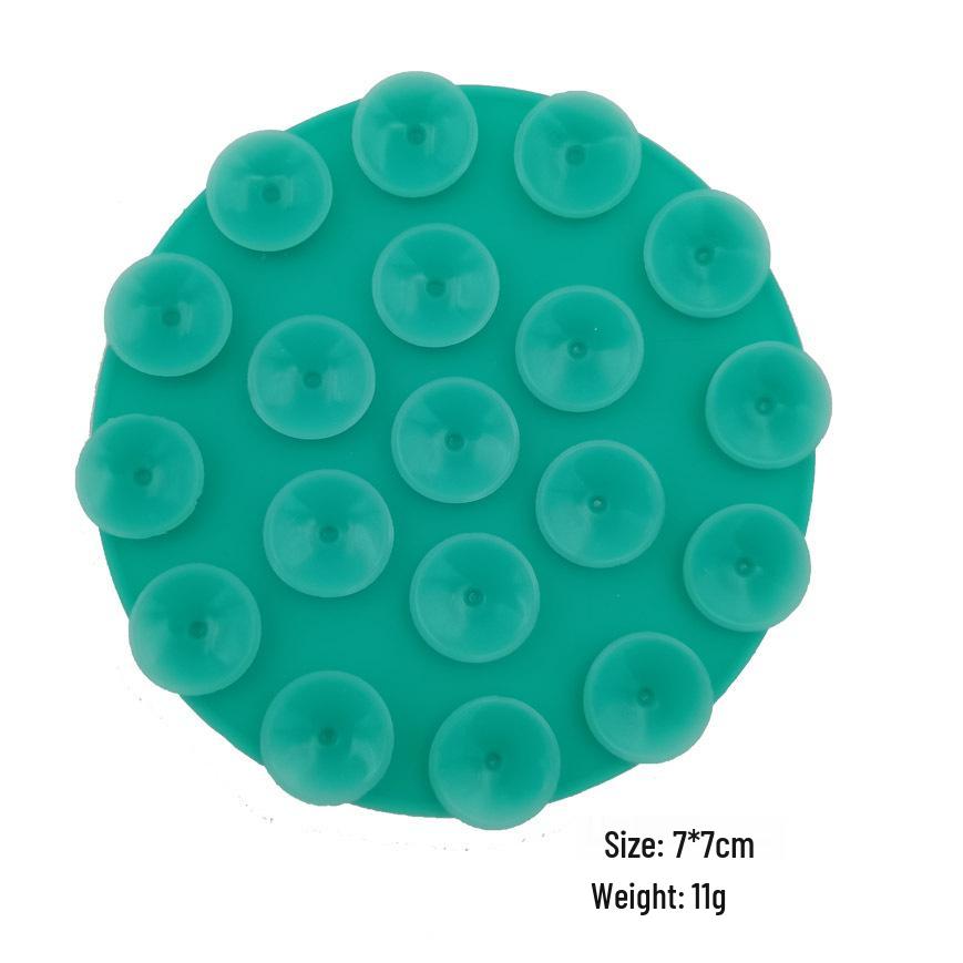 19-Hole Silicone Suction Cup Phone Holder & Power Bank Adhesive Sticker