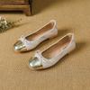 Fashion Classic Mixed Colors Flats Woman Spring Bowtie Ballet Shoes Traf Plaid Roll-Up Loafers Ladies Gold Ballerinas Office Dress Shoes
