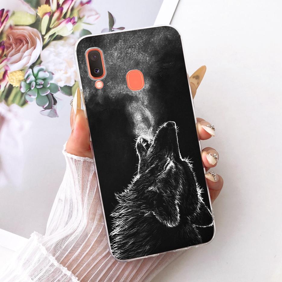 For Samsung Galaxy A20 A20e A20s Case Cute Lion Fashion Painted Cover Soft Silicone Case For Samsung A20 A 20 s Galaxy A20e Bags