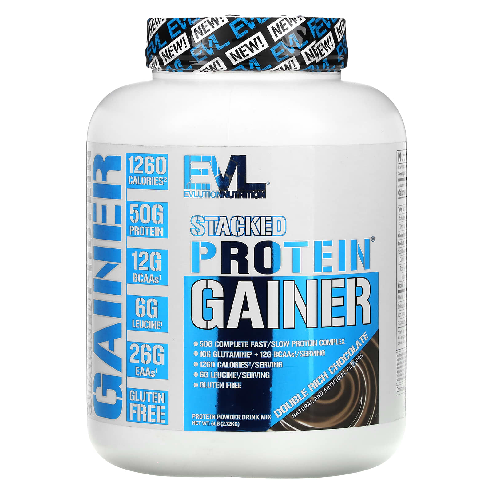 

EVLution Nutrition, Stacked Protein Gater, Double Rich Chocolate, 6 lbs (2.72 kg)