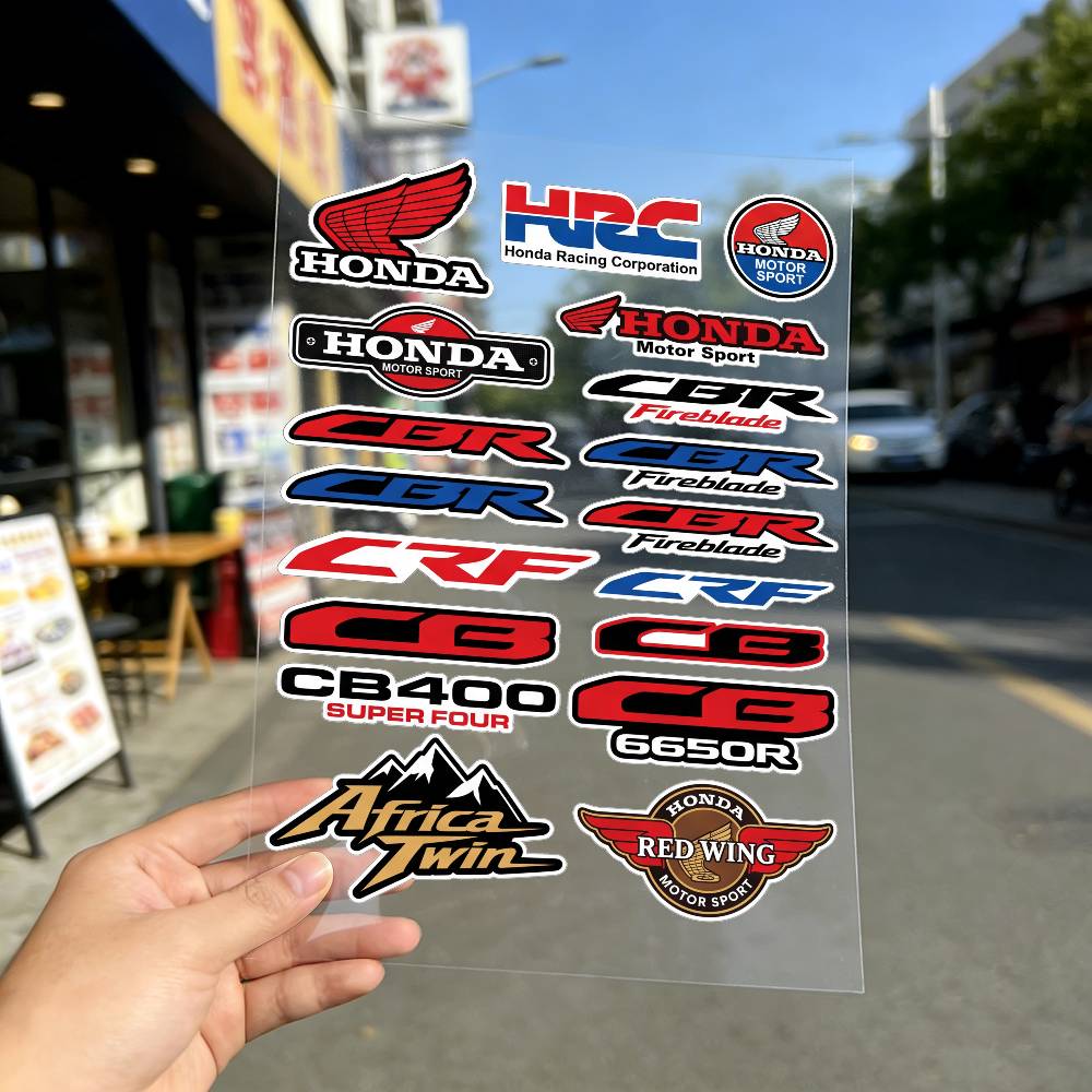 FOR HONDA MUGEN TYPE R VTEC Waterproof Reflective Motorbike Stickers Easy Peel Removable Decals for Motorcycle Car