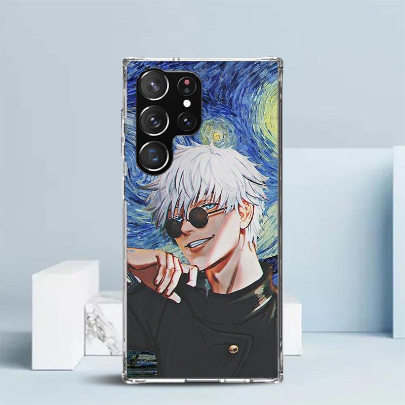 

Hot Anime JusuKaisen Phone Case For Samsung Galaxy S24 S25 Edge S26 Ultra S22 S23 Plus S21 + S20 FE Soft TPU Back Cover Galaxy S Samsung S21