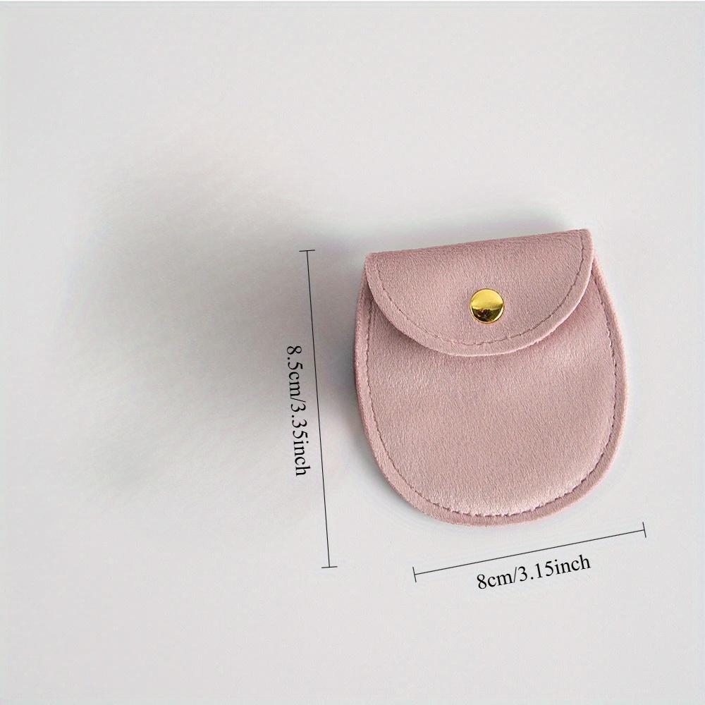 Portable Bracelet Necklace Bag Wedding Party Gift Shock-proof Press Button Velvet Design Jewelry Box Earrings Ring Bag