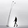 Minimalist Long Pole Led Floor Lamp for Living Room Home Decor Sofa Corner Bedroom Bedside Black Standing Fishing Light