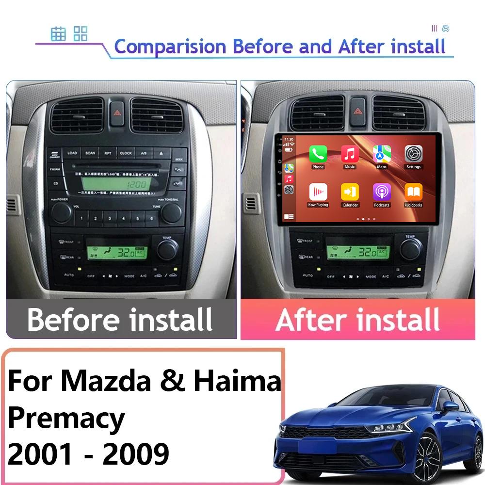 Android Für Mazda & Haima Premacy 2001 - 2009 Navigation GPS Autoradio Touchscreen Autoradio Audio Cam WIFI QLED 5G Stereo Head