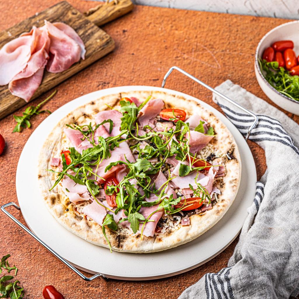 Kamień Do Pieczenia Pizzy Kordierytowy 33cm+stojak KLAUSBERG KB-7788