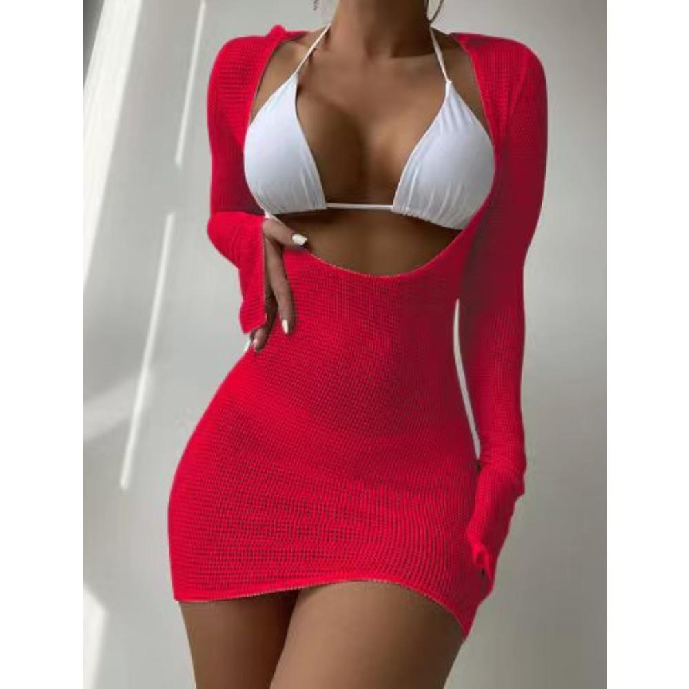 

Сексуальные европейцы и американки собрались, чтобы продемонстрировать комплект из трех частей тонкого бикини XL красный