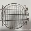 Stainless Steel Double-Layer Air Fryer Grill Rack with Skewers