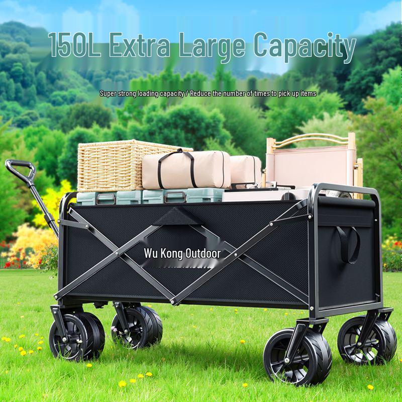 Foldable Portable Outdoor Camping Cart with Large Capacity
