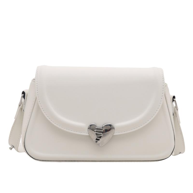 

French niche high-end underarm bag women s fashion love lock small square bag versatile shoulder bag белый