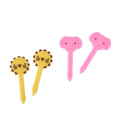 10Pcs Decor Lunch Box Accessory Fruit Picks Kids' Animal Forks Food Mini Tool