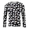 Halloween Print Raglan Sleeve Men's Long Sleeve Top