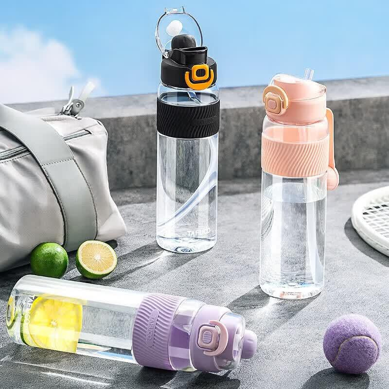 

TAFUCO Large Capacity Sports Water Bottle with Straw