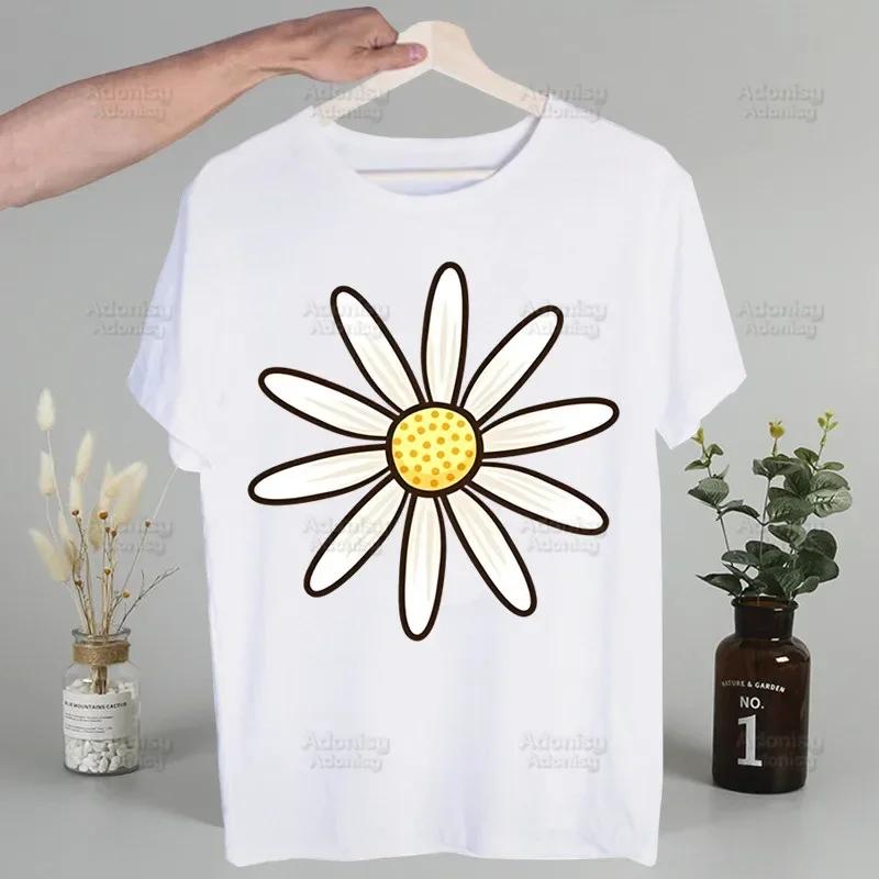 Love Daisy Feeling Daisy Men's Tshirt Cute Printing Shirt Mens Fashion T-Shirt For Men Casual Tops Short Sleeve