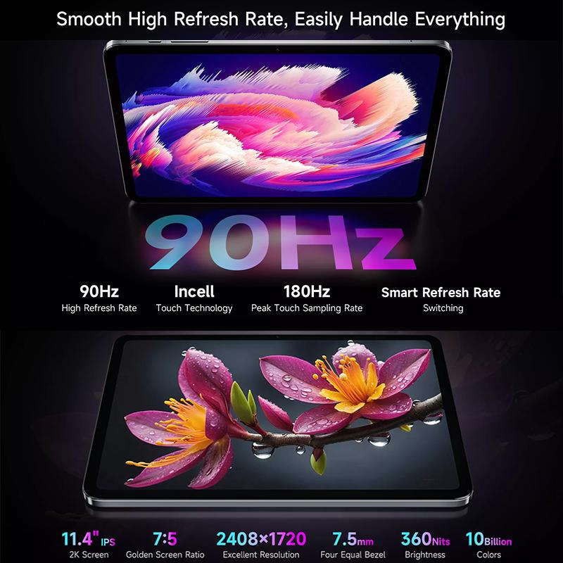 BMAX I12 Power Android 15 Tablet 11.4" 90Hz 2.4K IPS MediaTek Helio G99 ARM Mali-G57 MC2 6GB+16GB Genişletme 128GB 4G LTE