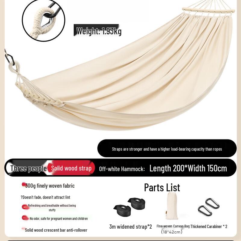 Tiemyun Outdoor Three-Person Goose Down Hammock Swing