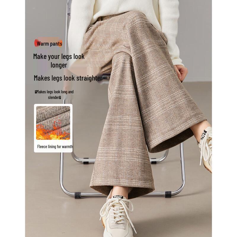 Demana Women s High-Waist Straight-Leg Winter Commuter Pants XL