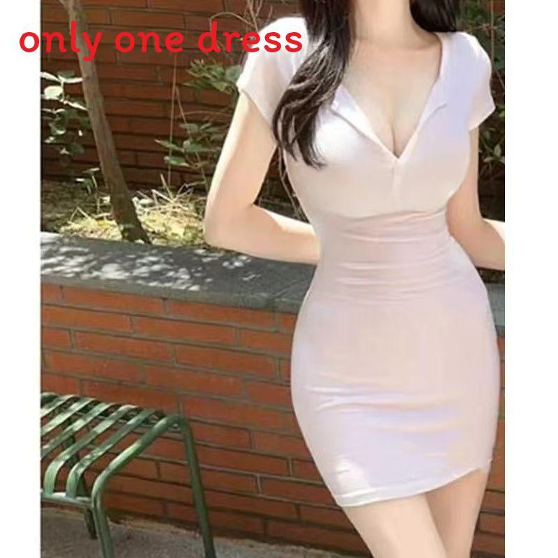 Pure Desire Korean Short Bodycon Dress With Knit Fabric For Summer Fashion