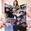 Rm Kim Namjoon Kpop Collage Print Flannel Blanket Soft Warm Throw Blanket For Living Room Bedroom Recliner Home Decor Holiday Gift