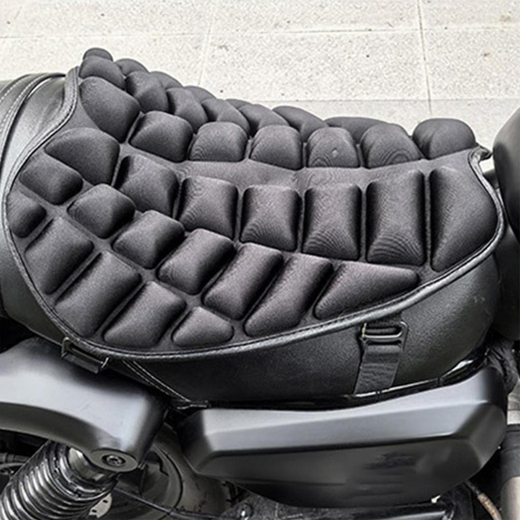 Motorcycle Cushion Seat Pad Non-Slip Riding Accessory Shock Absorption Motorcycle Seat Pad for Men Women Father Boyfriend