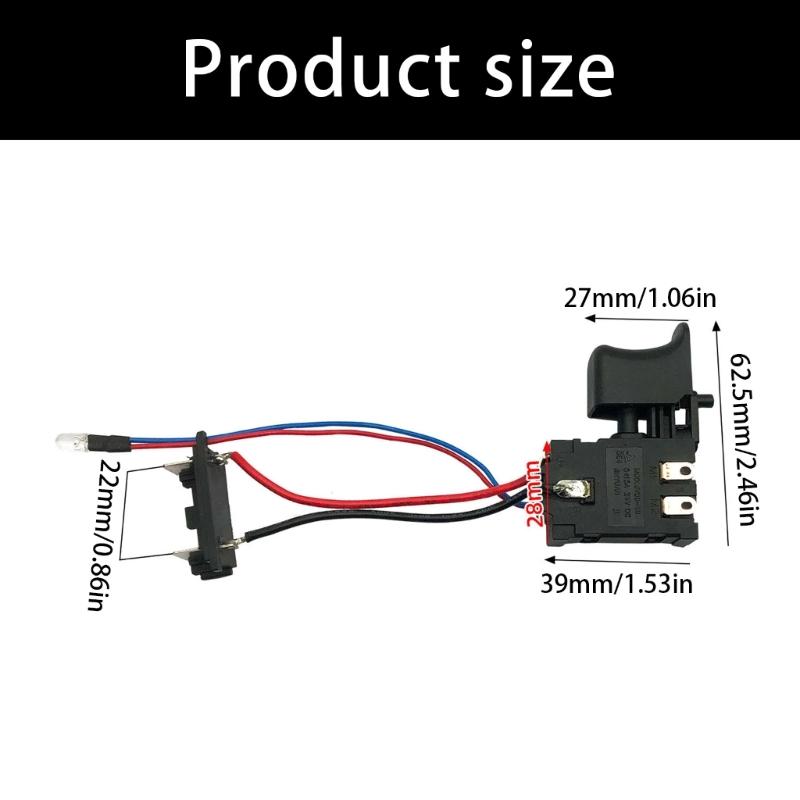 Speed Control Push Switches For 21V Lithiums Battery Operated Cordless Drill And Impact Wrench Fast Installation