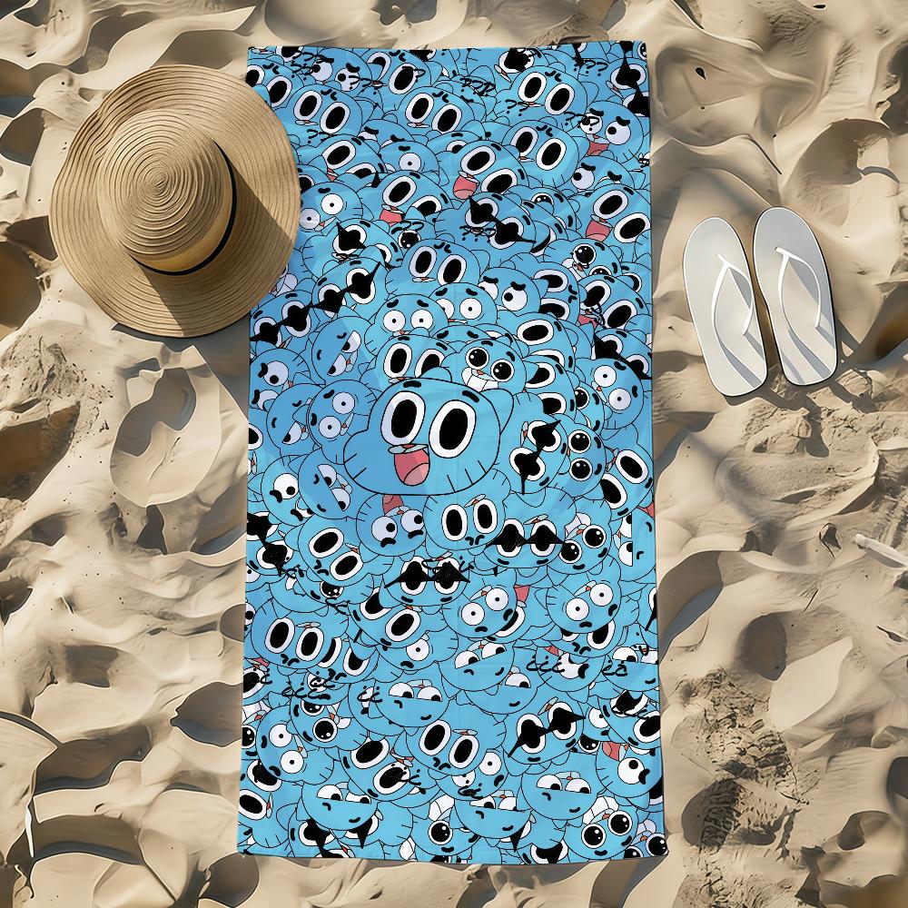 Handtuch Strandtuch Übergröße Schnelltrocknend Saugfähig G-gumball lustig Weich Schwimm W-Welt der Strandtücher A-Erstaunlich für Männer Frauen