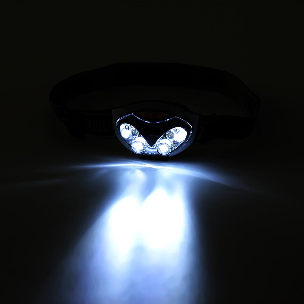 6 LED Adjustable Angle & Headband Strap Super Bright Headlamp 3 Mode 1200 Lm Waterproof