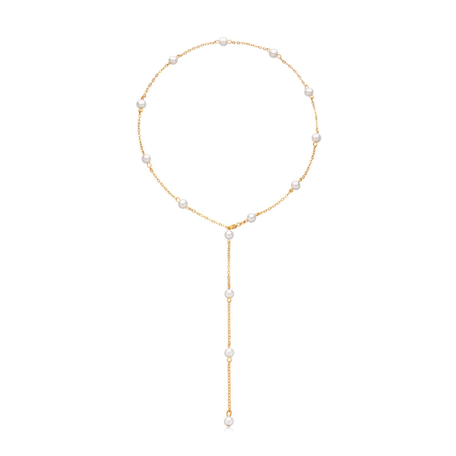 

European and American new jewelry, personalized pearl combination necklace necklace jewelry золотой