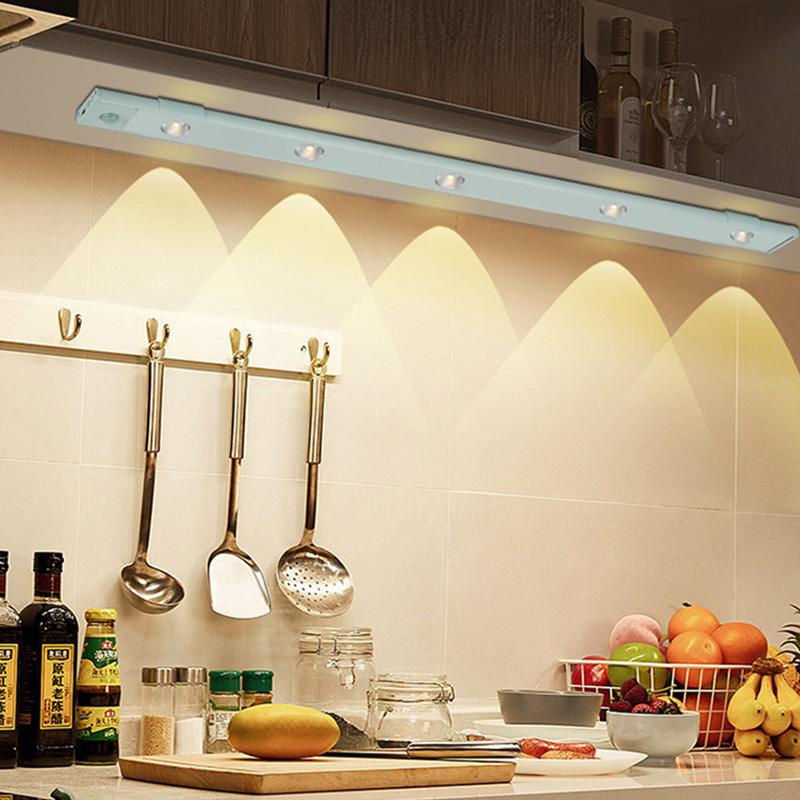 LED Night Light USB Motion Sensor Wireless Ultra Thin LED Wine cooler Light For Kitchen Cabinet Bedroom Wardrobe Indoor Lighting