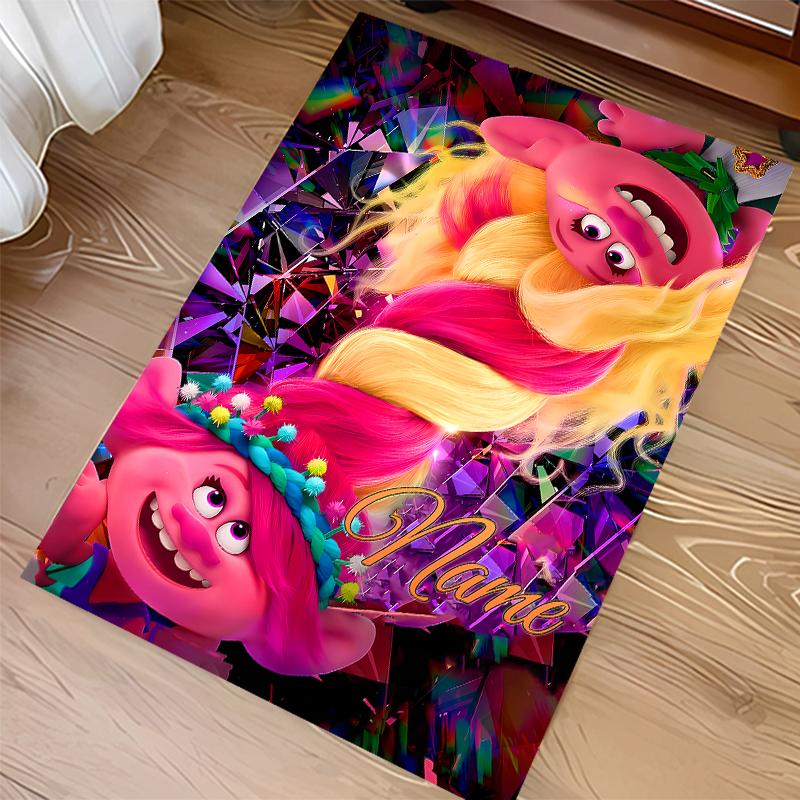 Custom personalization Trolls Print Area Rug - Soft, Washable Non-Slip Indoor Mat,Living Room,Home&Office Decorative Rug