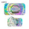 60/120/300pcs Holographic Warranty Void Laser Label With Security Seal Tamper Proof Stickers Serial Number Adhesive Label